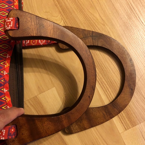 QUICK SALE: Bayong “tote” Brandnew with Tags weaved cotton & wicker material - Picture 5 of 7